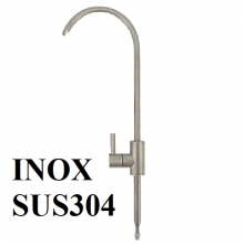 Csaptelep víztisztítóhoz, 1-utas, íves, Modern dizájn, INOX, Quick