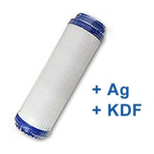 CleanLife GAC Silver aktívszén szűrőbetét (+Ezüst+KDF) 10"x2,5"